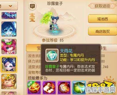 梦幻西游手游勇武珍露童子内丹搭配秘籍大公开