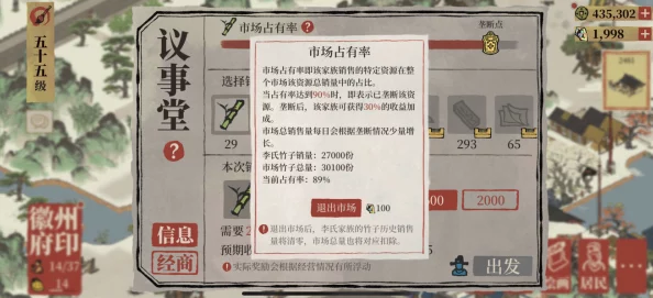 江南百景图徽商经营之道深度解析，垄断策略在手游中的智慧运用