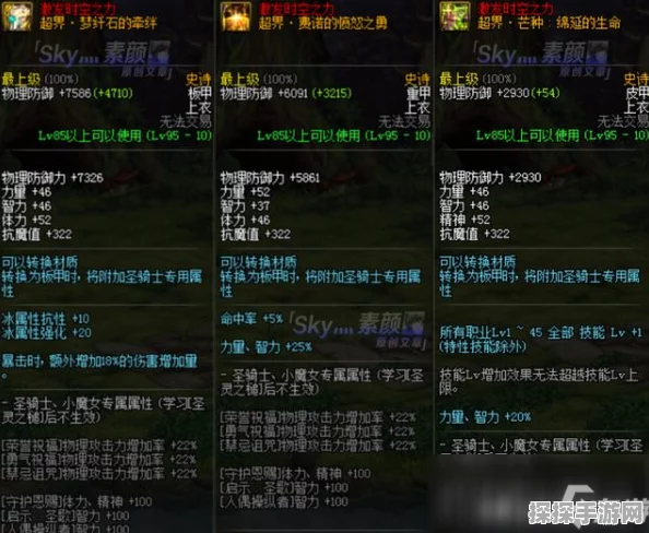 地下城攻略，虚无境界套与瞎子光属性的深度解析