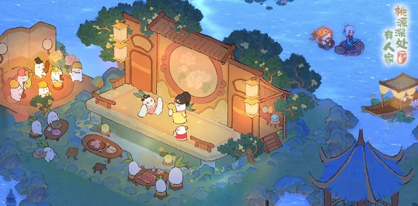 手游资讯，桃源深处有人家——放河灯玩法全解析