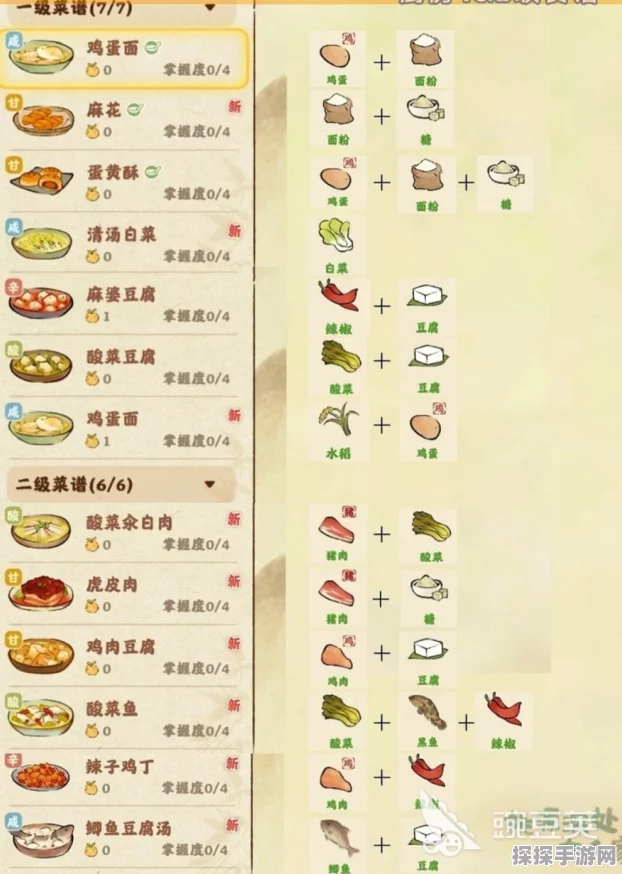 桃源深处有人家必备食谱配方大揭秘
