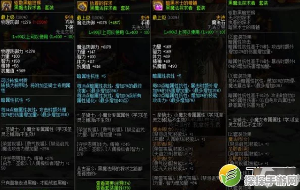 地下城与勇士 100 级史诗套装权威排行大揭秘