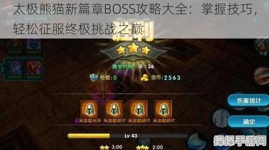 太极熊猫高难副本天之试炼全面攻略，技巧与策略助你征服挑战
