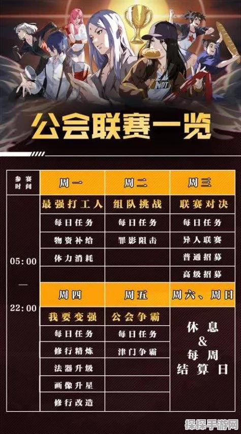 手游资讯，员工必看！玩转公会联赛全攻略