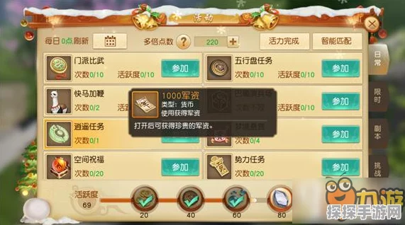 天下手游，军资赚取全攻略，助你快速累积财富