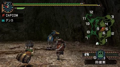 怪物猎人3 PSP，全面探索各地图采集点