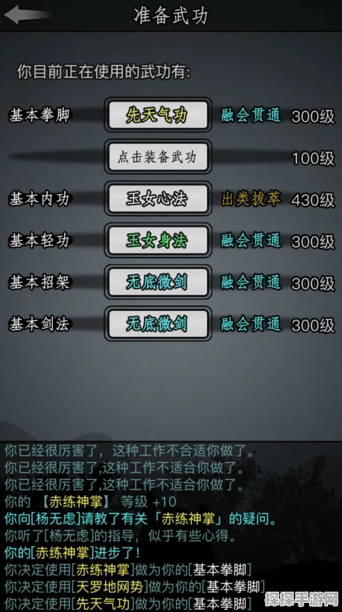 古墓派武功搭配新策略，手游江湖风云录版本更新深度解析