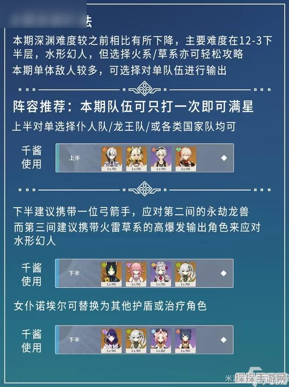 原神深渊每层时间限制详解，挑战策略与效率提升