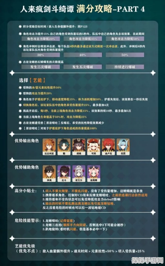 原神风来人剑斗绮谭第一天高分攻略详解，策略、角色搭配与操作技巧