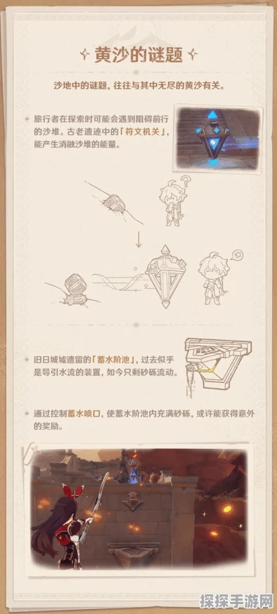原神千壑沙地观景点全攻略，探索沙漠奇景，领略无尽风光