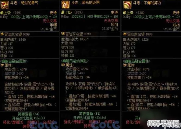 DNF手游勇士必看，深度解析斗气装备属性改造与换装全攻略