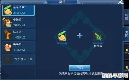 倩女幽魂手游灵兽战力提升全攻略