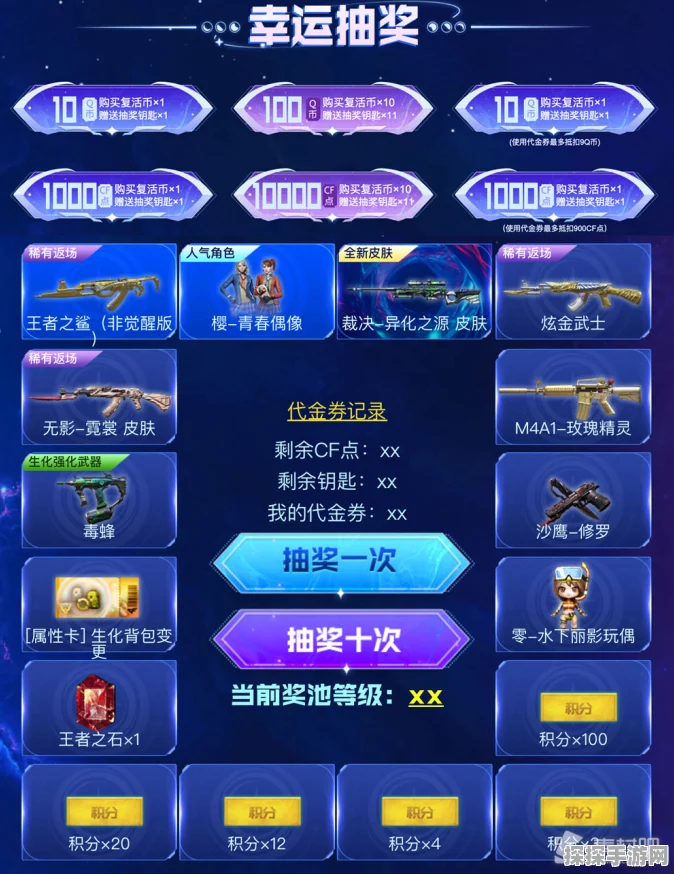 手游资讯，CF抽奖代金券获取攻略及最新活动预告
