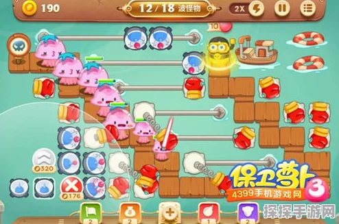 保卫萝卜3码头第52关金萝卜通关全攻略