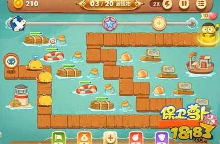 保卫萝卜3码头第52关金萝卜通关全攻略
