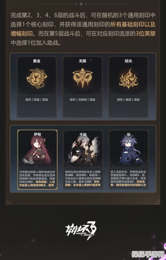 手游资讯，崩坏3往世乐土双倍刻印层揭秘