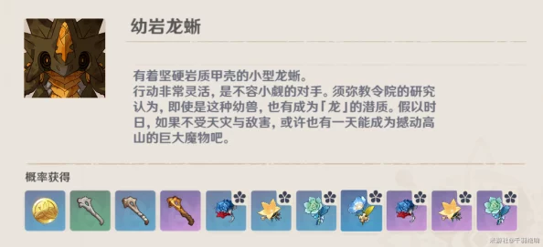 原神手游深度探索，揭秘幼岩龙蜥的栖息地与战斗策略
