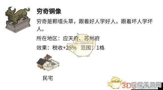 江南百景图穷奇铜像摆放位置全解析