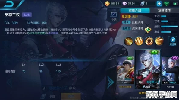 王者荣耀AD嬴政攻略，铭文出装详解与实战技巧深度探讨