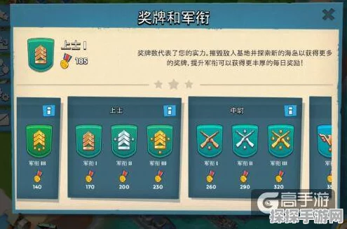 海岛奇兵军衔提升详解，解锁更多奖励与优势