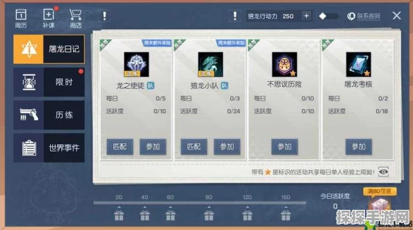 龙族幻想，猎龙之旅力量与行动力获取全攻略手游资讯
