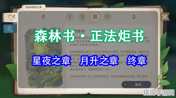 原神正法炬书星夜之章攻略详解，探索古老遗迹，解锁全新剧情