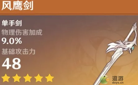 原神风鹰剑与天空之刃对比评测，哪把武器更胜一筹？