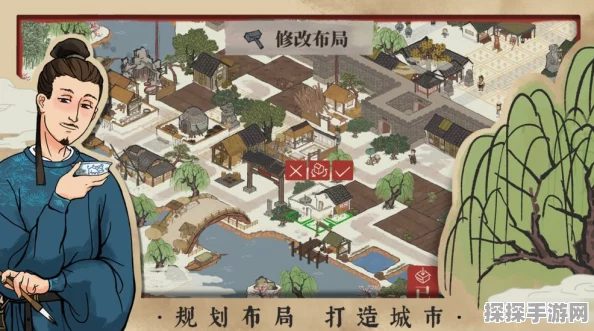 江南百景图杏仁黄地图揭秘，探索古风手游新景致
