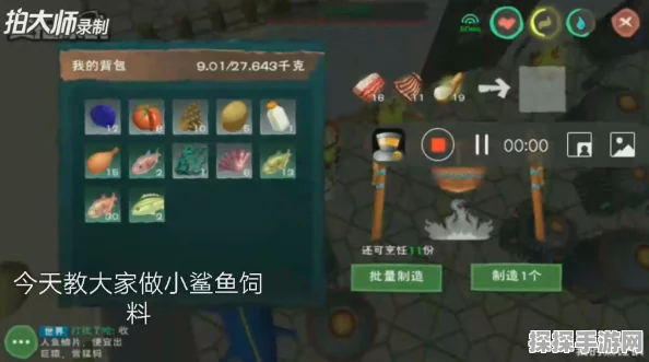 创造与魔法手游，沉眠凶鲨饲料制作全攻略