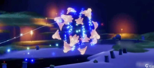 光遇夜行季首个任务全攻略，点亮火盆，探索夜色中的晨岛