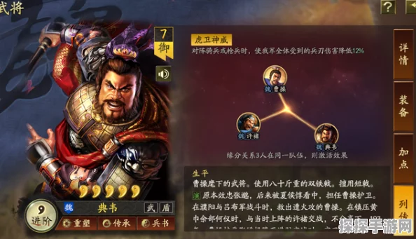 三国志·战略版典韦最强阵容搭配全解析