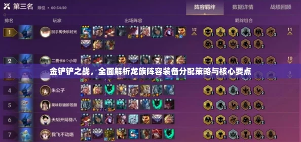 金铲铲之战深度解析，解锁并驾驭龙王阵容的致胜策略