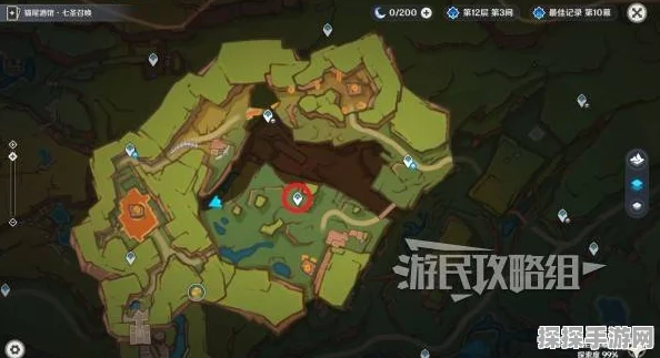 原神探索新秘境，绘有涂鸦的裂石位置揭秘及深度解析