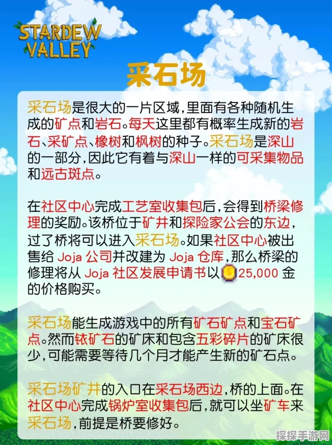 手游资讯，全面解析星露谷物语全矿物获得方法