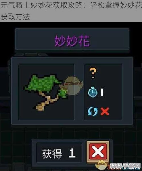 元气骑士，独特植物妙妙花赋予三把武器之力，揭秘策略与搭配技巧全攻略