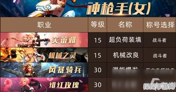 DNF手游资讯，男枪手与巧合职业深度对比，哪个更值得选择？