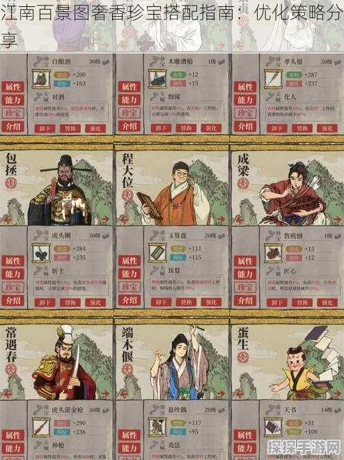 江南百景图奢香珍宝搭配策略深度解析与手游资讯速递