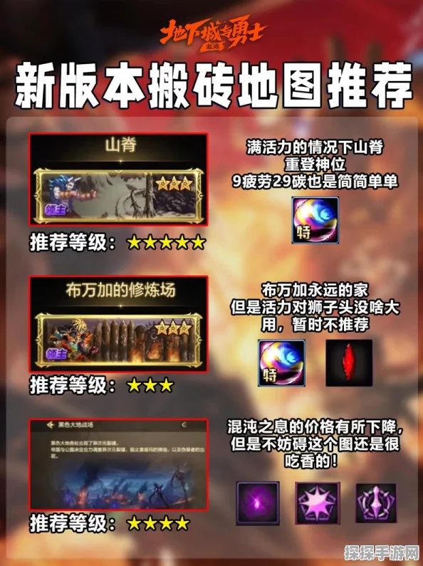DNF手游资讯，众神活动后搬砖地图推荐