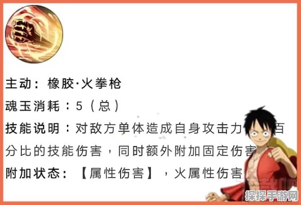 航海王，燃烧意志SSR新世界路飞技能加点全攻略