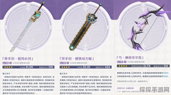 原神幽夜华尔兹强度分析，这把限定四星武器值得抽吗？