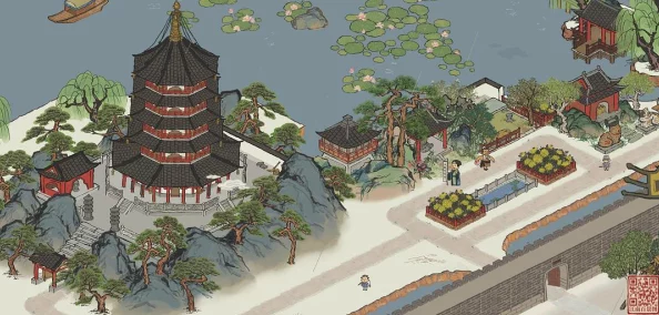 手游资讯，江南百景图杭州柳浪闻莺景点详解与建筑一览