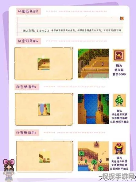 星露谷物语秘密纸条18关全攻略，解锁沙漠中的隐藏宝藏
