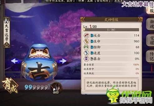 阴阳师手游攻略，大吉达摩几级吃最划算深度解析