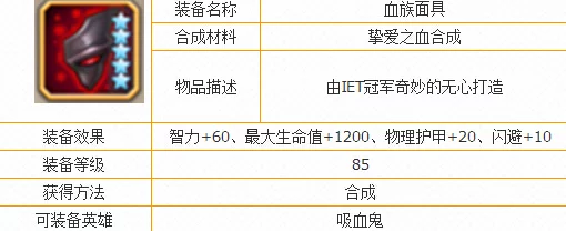 刀塔传奇吸血鬼角色全面装备需求解析，掌握资源管理的艺术与策略