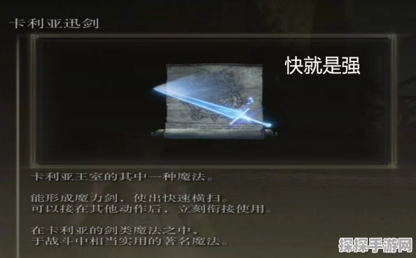 手游资讯，揭秘艾尔登法环卡利亚逊剑的传奇获取之旅