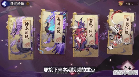 阴阳师狭间暗域阵容推荐，解锁全新战斗策略，征服暗域挑战