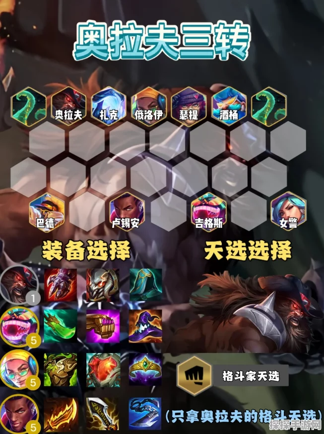 云顶之弈奥拉夫装备推荐，打造无敌战神攻略