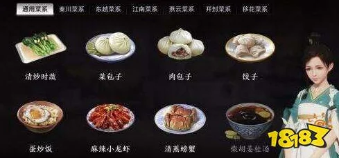 天涯明月刀手游江南菜系配方全揭秘
