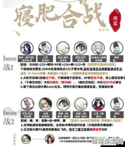 阴阳师寝肥合战阵容搭配全攻略