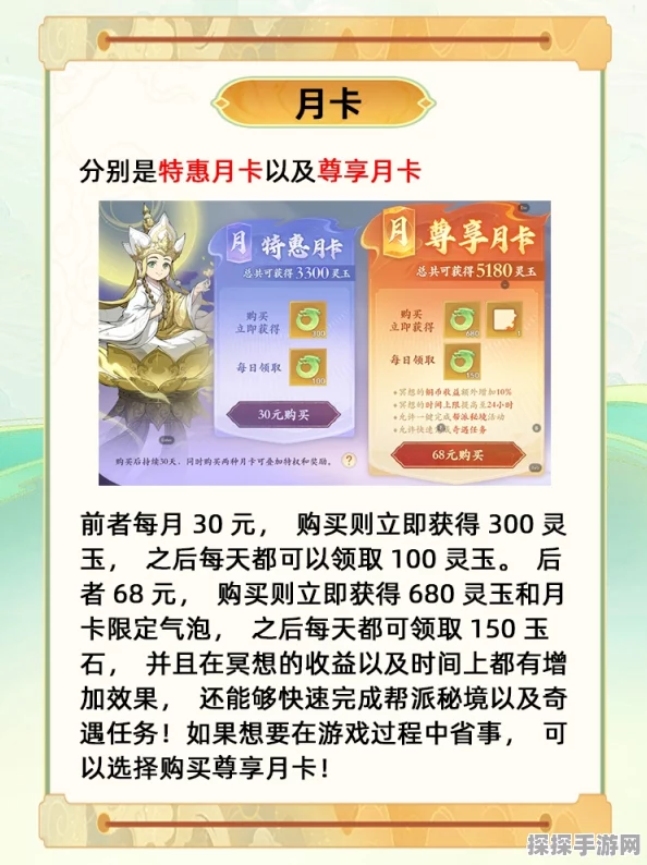 手游资讯，原神大月卡购买价值深度解析